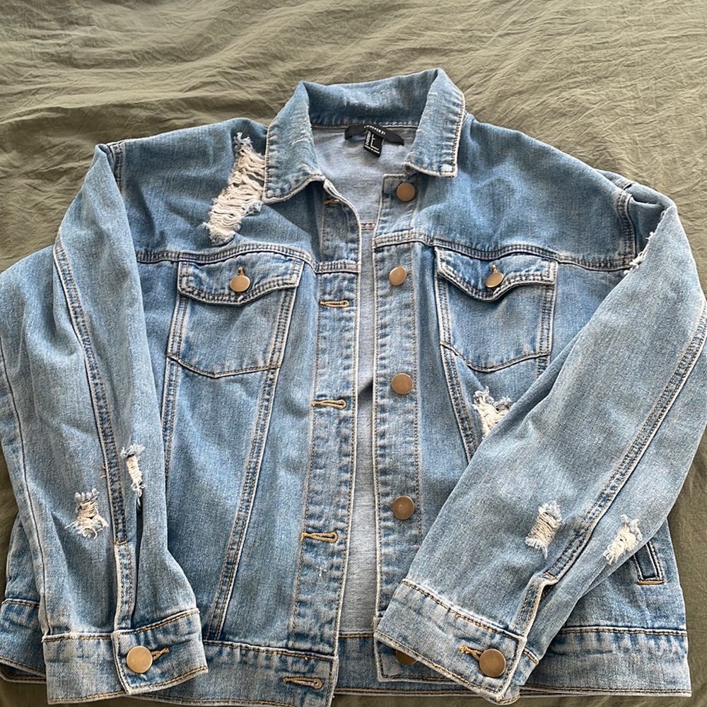 Distressed Jean Jacket